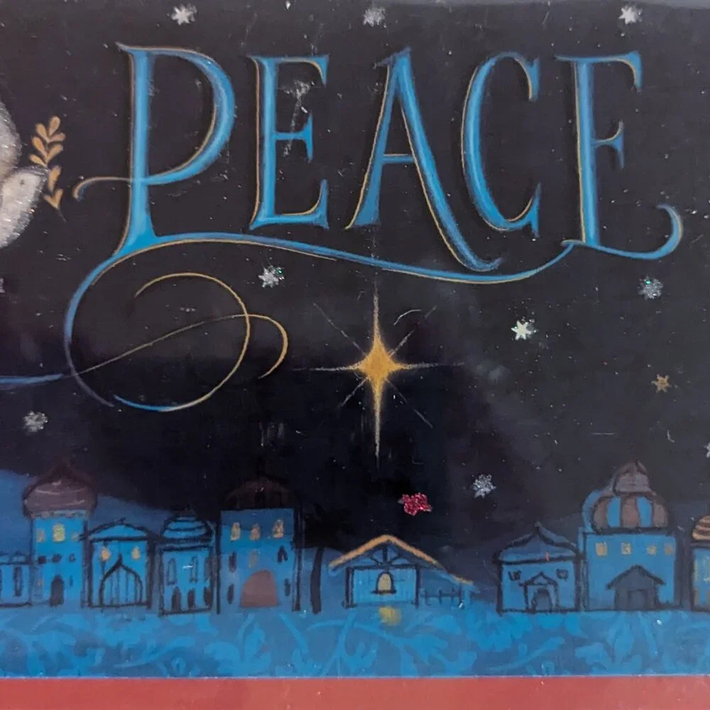 NWT 16 Dove Peace Blue Christmas Cards American Greetings Sealed Box Holiday NEW